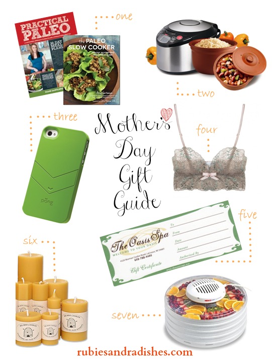 Healthy Mother's Day Gift Guide // rubiesandradishes.com