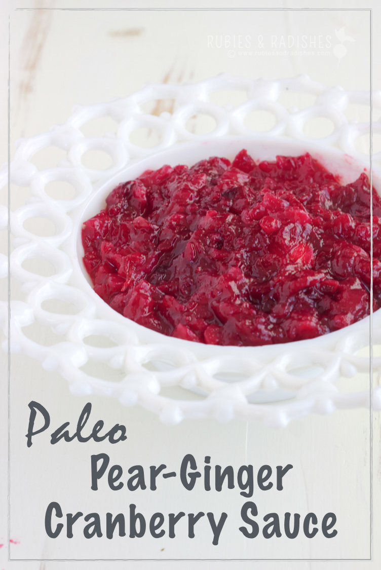 Paleo Ginger Cranberry Sauce