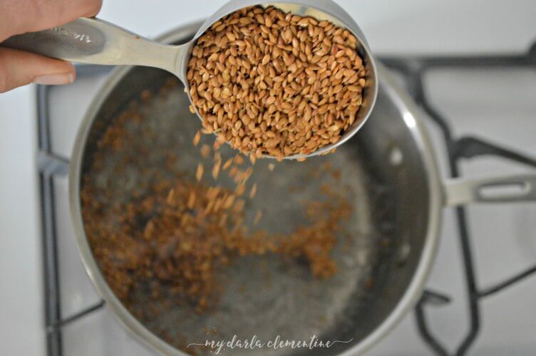 2 ingredient flax seed hair gel - 1