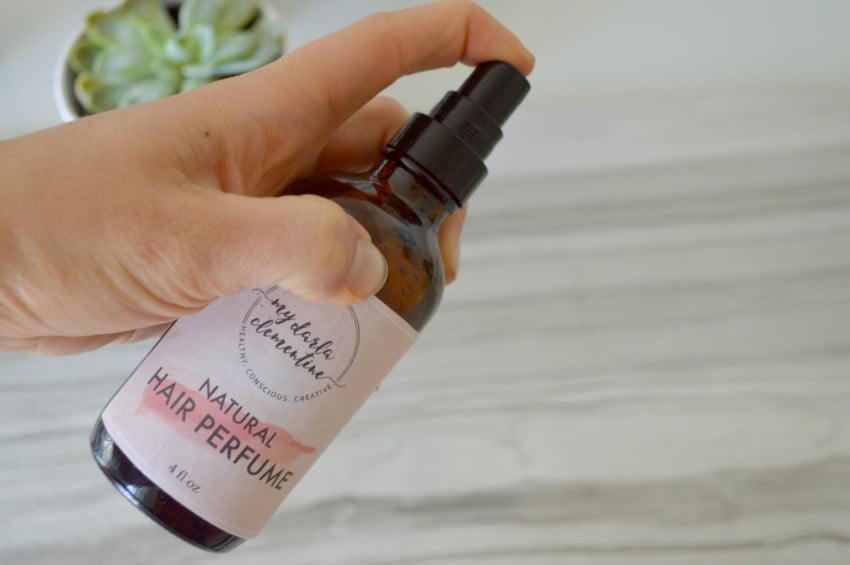 Homemade Hair Perfume with Essential Oils - Up and Alive