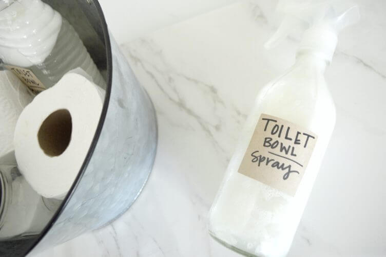 DIY Toilet Bowl Cleaners - textured spray