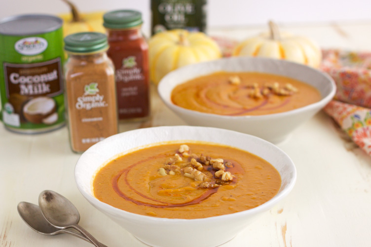 Paleo Curried Persimmon and Sweet Potato Soup - Rubies & Radishes