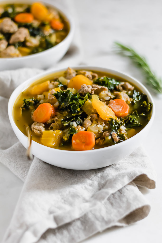 Healthy turkey vegetable soup
