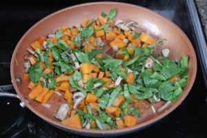 Sweet potato hash in process image