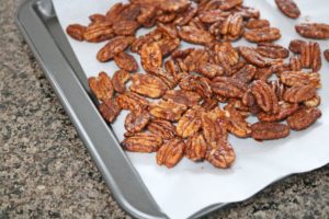 Cajun Pecan recipe in process image