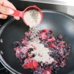 Inprocess image for berry crumble