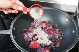 Inprocess image for berry crumble