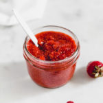 Strawberry chia jam with cardamom and vanilla