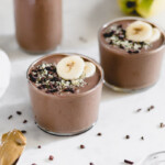 Healthy Chocolate Sunbutter Banana Smoothie