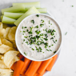 Healthy onion and herb dip