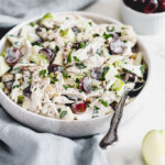Healthy Waldorf chicken salad