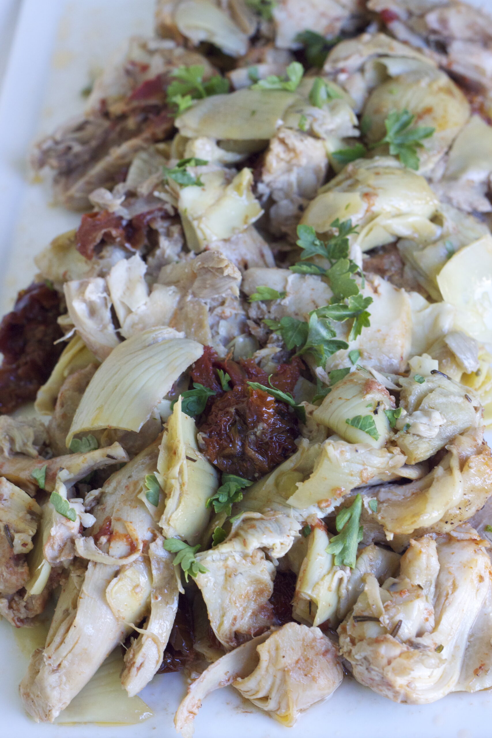 Chicken with Sun-Dried Tomatoes and Artichokes - Up and Alive